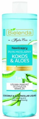 BIELENDA Hydra Care Увлажняющая мицеллярная вода для снятия макияжа Кокос & Алоэ 500 мл купить с доставкой по выгодной цене