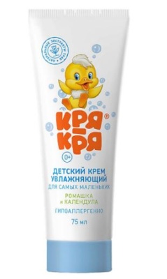 КРЯ-КРЯ Детский увлажняющий крем Ромашка и Календула 75 мл  