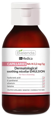 BIELENDA Dr Medica Capillary Skin Успокаивающая мицеллярная эмульсия для очищения кожи лица 250 мл