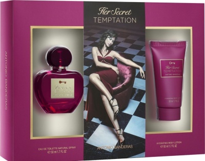 ANTONIO BANDERAS Her Secret Temptation lady set (50ml edt + 50ml b/lotion)