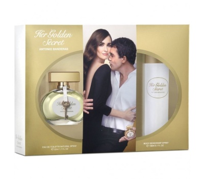ANTONIO BANDERAS Her Golden Secret set (50ml edt + 75 ml b/lotion)