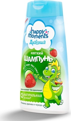 HAPPY MOMENT Дракоша Шампунь для детей Земляника 240 мл