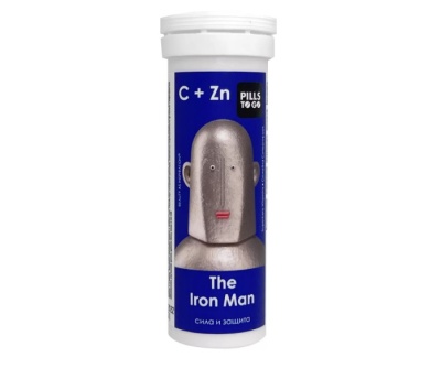 БАД The Iron Man Витамин С 500 мг + цинк 25 мг, 10 шипучих таблеток