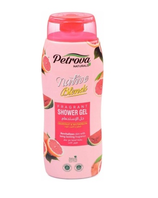 PETROVA Naturals Натуральный гель для душа Витаминный коктейль Грейпфрут и Арбуз 240 мл