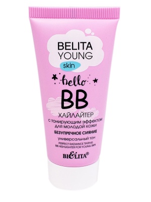 BELITA Young Skin «Безупречное сияние» ВВ-хайлайтер с тонирующим эффектом для молодой кожи 30 мл купить с доставкой по выгодной цене
