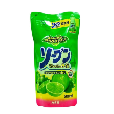 KANEYO Жидкость для мытья посуды Свежий лайм, 500 мл (Япония)