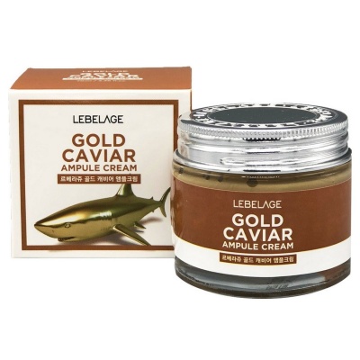 LEBELAGE Gold Caviar Крем для лица ампульный Золотая Икра 70 мл 