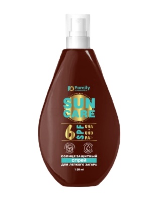 VILSEN Family Cosmetics Солнцезащитный спрей для легкого загара SPF 6, 150 мл