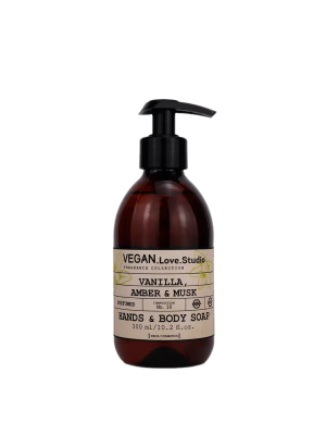 DELTA PARFUM VEGAN Love Studio Мыло для рук и тела Vanilla, Amber, Musk 300 мл