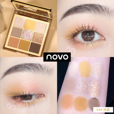 NOVO Color Note Book Палетка теней для век 9 цветов, 04 купить с доставкой по выгодной цене