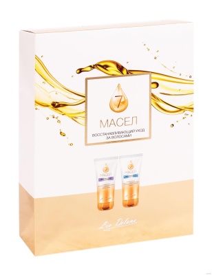 LIV DELANO Набор "7 масел" (Мицеллярный шампунь Интенсивное восстановление 250 мл + Бальзам-филлер 250 мл)