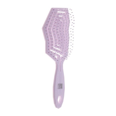 DEWAL Beauty Eco-Friendly Щетка продувная, с нейлоновым штифтом, форма айсберг DBEA5457-Purple
