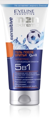 EVELINE Men Extreme Sensitive Q10+R Гель после бритья 5 в 1 200 мл