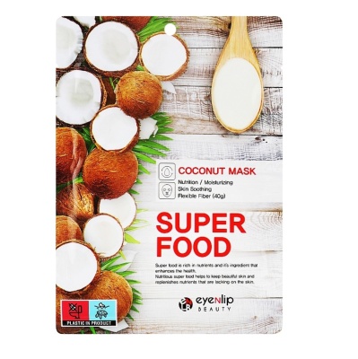 EYENLIP Super Food Маска на тканевой основе с экстрактом кокоса 23 мл
