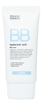 MONIC BEAUTY ВВ-крем с гиалуроновой кислотой 01. Light 50 мл купить с доставкой по выгодной цене