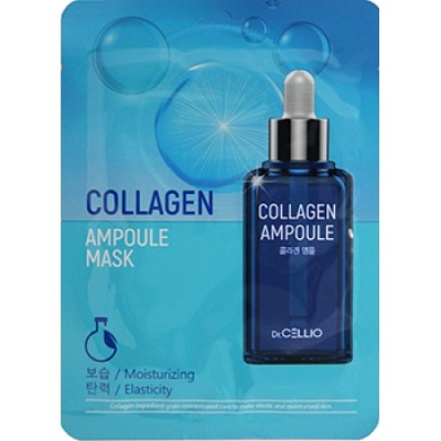 CELLIO Ампульная тканевая маска для лица Collagen 25 мл