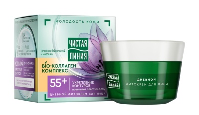 ЧИСТАЯ ЛИНИЯ Фито-крем 55+ для лица дневной 45 мл