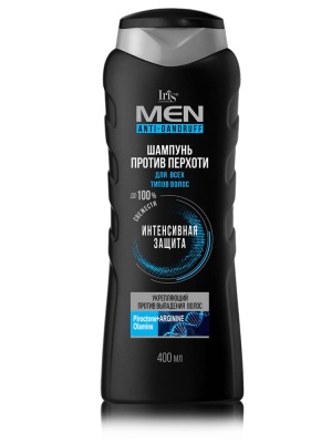 IRIS MEN Шампунь мужской против перхоти Укрепляющий 400 мл