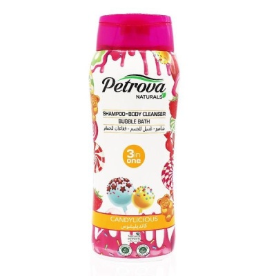 PETROVA Naturals Botanicals Натуральное моющее средство 3 в 1 для тела и волос Карамельный бум 500 мл