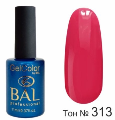 BAL Gel Color №313 Гель-лак каучуковый Коралловый 11 мл