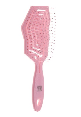 DEWAL Beauty Eco-Friendly Щетка продувная, с нейлоновым штифтом, форма айсберг DBEA5457-Pink