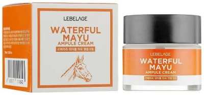 LEBELAGE Ampule Cream Waterful Mayu Крем для лица увлажняющий ампульный с лошадиным жиром 70 мл