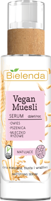 BIELENDA Vegan Muesli Матирующая сыворотка Пшеница + Овёс + Рисовое молоко 30 мл