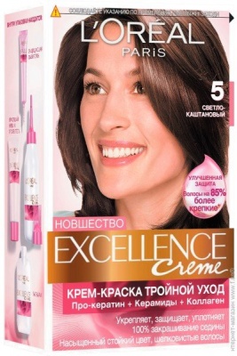 L'OREAL PARIS Excellence Краска для волос 5 Светло-каштановый