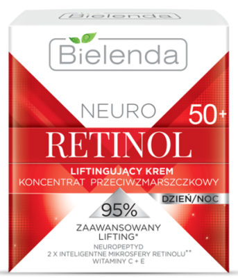 BIELENDA Neuro Retinol Подтягивающий крем-концентрат против морщин 50+ день/ночь 50 мл