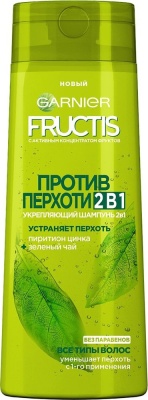GARNIER Fructis Шампунь для волос 2 в 1 Против перхоти 250 мл