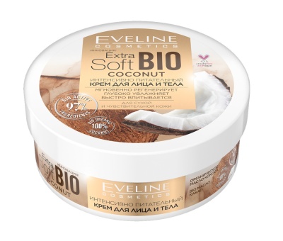 EVELINE Extra Soft Bio Интенсивно питательный крем для лица и тела 200 мл