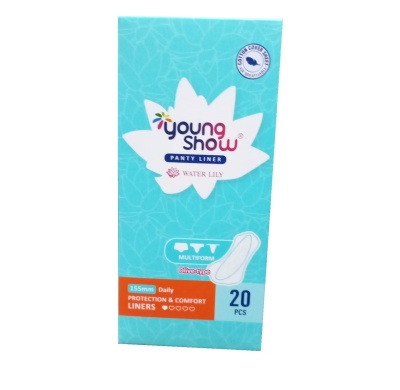 YOUNG SHOW USA time Multiform Waterlily  Прокладки ежедневные 20 шт 1 уп 15,5 см мягкая упаковка