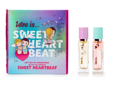 ПОНТИ ПАРФЮМ Парфюмерный набор женский с феромонами Love is... Sweet Heartbeat (Sweet Hug 15 мл + Strawberry Heartbeat 15 мл)