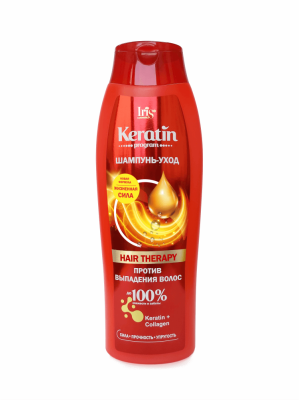 IRIS Keratin program Шампунь-уход HAIR THERAPY 400 мл