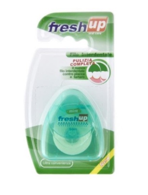 FRESH UP Зубная нить 50 м, цвет зеленый