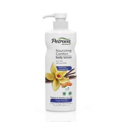 PETROVA Naturals Натуральный лосьон для тела с экстрактами и маслами Ваниль & Миндаль 400 мл