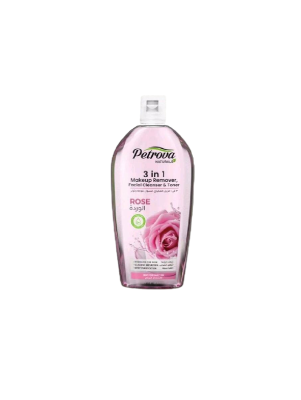 PETROVA Naturals 3 In 1 Средство для снятия макияжа, очищающее средство для лица, тонер Rosa Роза 400 мл купить с доставкой по выгодной цене