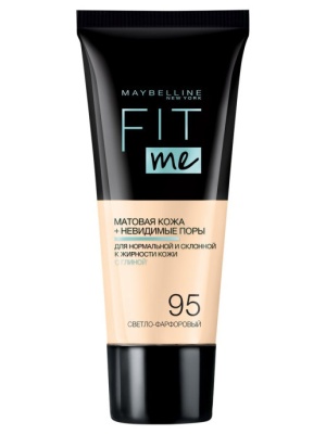 MAYBELLINE Fit Me Тональный крем 095 светло-фарфоровый 30 мл