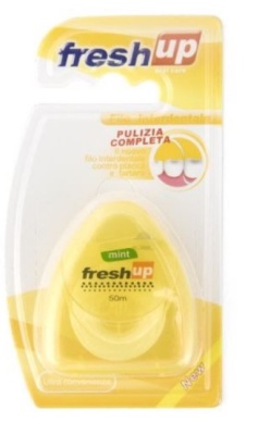 FRESH UP Зубная нить 50 м, цвет желтый