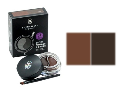 SHINEWELL Двойная помада для бровей с кистью, тон 2 EG1-02 купить с доставкой по выгодной цене
