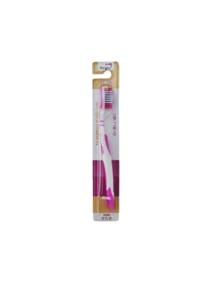 RINGO Зубная щетка с жесткой щетиной, фиолетовая (Япония)