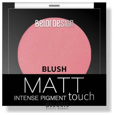 BELOR DESIGN Румяна для лица Matt Touch тон 202 Пионовый 3,6 г