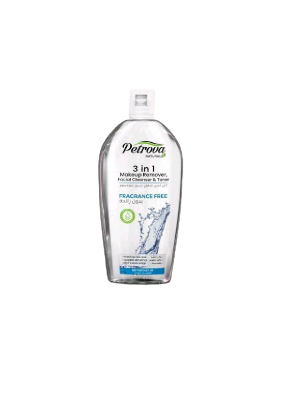 PETROVA Naturals 3 In 1 Средство для снятия макияжа, очищающее средство для лица, тонер без отдушки 400 мл купить с доставкой по выгодной цене