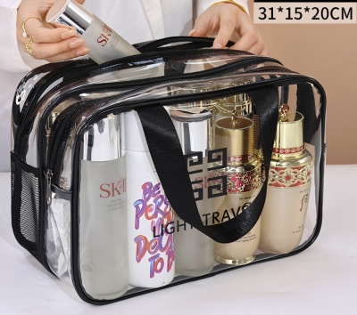 LIGHT TRAVEL Косметичка 31*15*20 см прозрачная, утолщенная