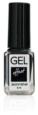 JEANMISHEL GEL Лак для ногтей №277 Черный с золотым песком 6 мл.